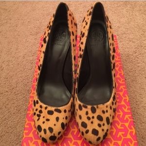 Tory Burch Marianne leopard heels.